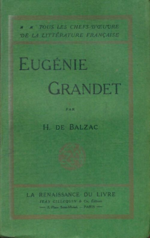 Livrenpoche : Eugénie Grandet - Honoré De Balzac - Livre