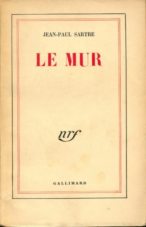 Livrenpoche : Le mur - Jean-Paul Sartre - Livre