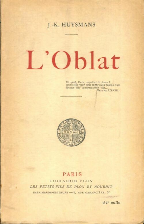 Livrenpoche : L'Oblat - Joris-Karl Huysmans - Livre