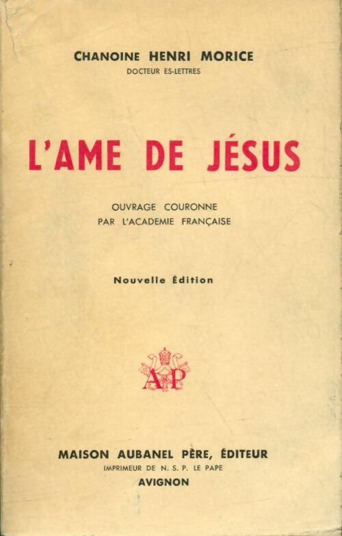 Livrenpoche : L'âme de Jésus - Henri Morice - Livre