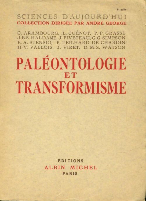 Livrenpoche : Paléontologie et transformisme - Collectif - Livre