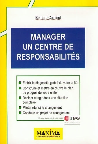 Livrenpoche : Manager un centre de responsabilités - IFG - Livre