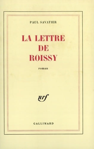 Livrenpoche : La lettre de roissy - Paul Savatier - Livre