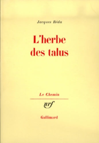 Livrenpoche : L'herbe des talus - Jacques Réda - Livre