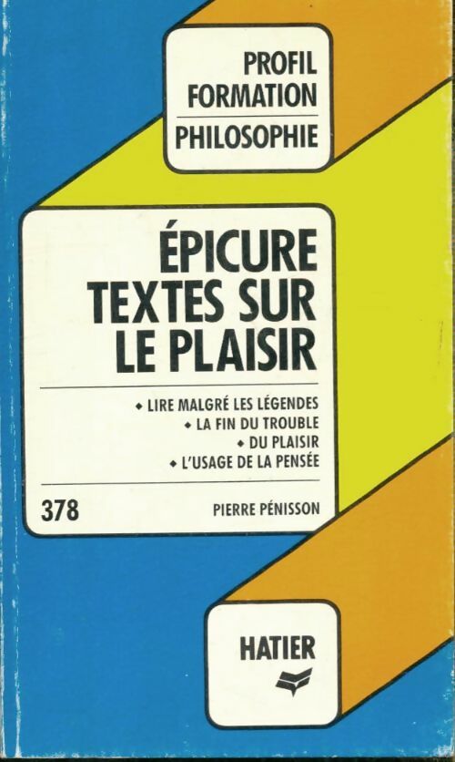 Livrenpoche : Lettre à Ménécée - Epicure - Livre