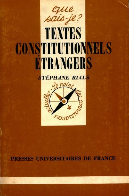 Livrenpoche : Textes constitutionnels étrangers - Stéphane Rials - Livre
