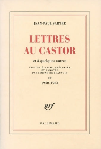 Livrenpoche : Lettres au castor et à quelques autres Tome II : 1940-1963 - Jean-Paul Sartre - Livre