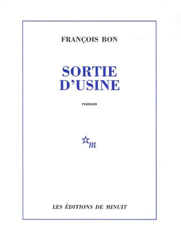Livrenpoche : Sortie d'usine - François Bon - Livre