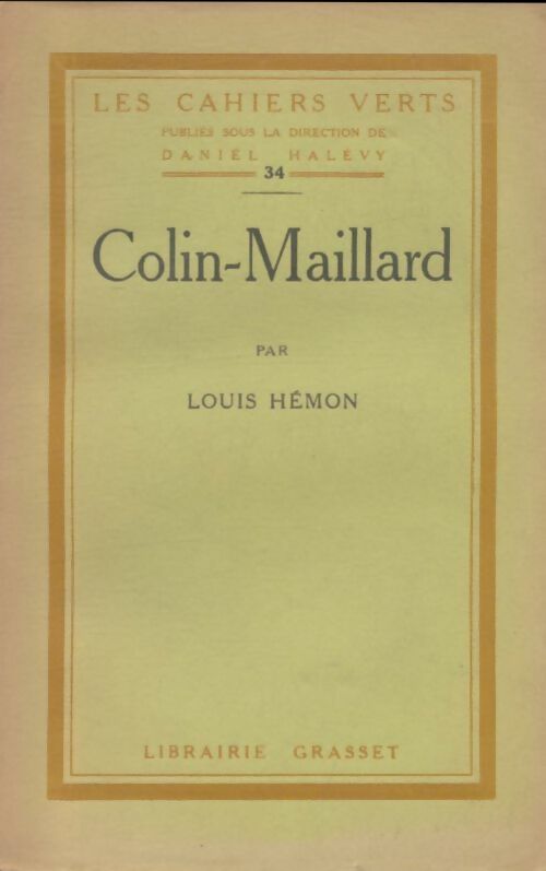 Livrenpoche : Colin-maillard - Louis Hémon - Livre