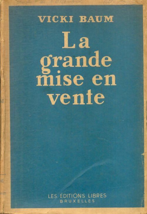 Livrenpoche : La grande mise en vente - Vicki Baum - Livre