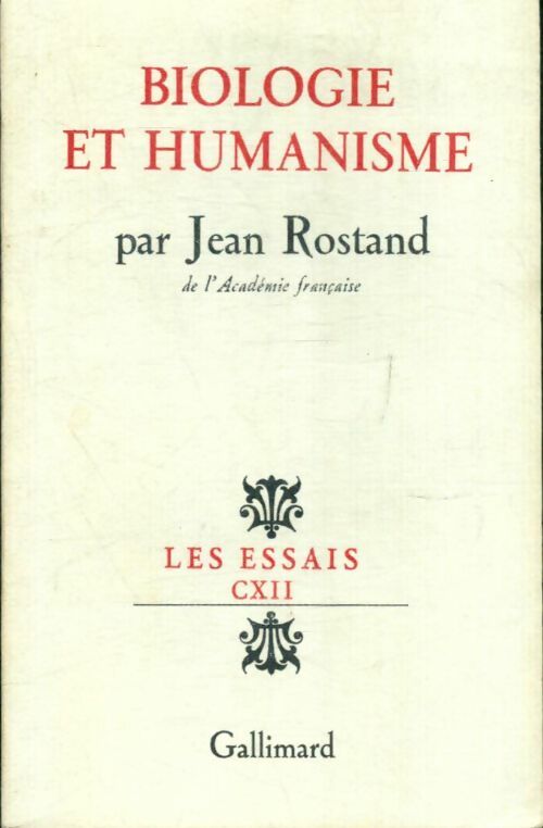Livrenpoche : Biologie et humanisme - Rostand Jean - Livre