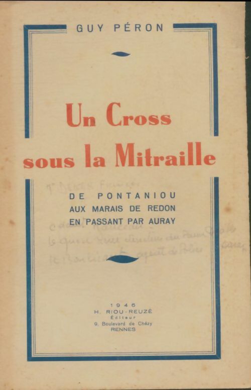 Livrenpoche : Un cross sous la mitraille - Guy Peron - Livre