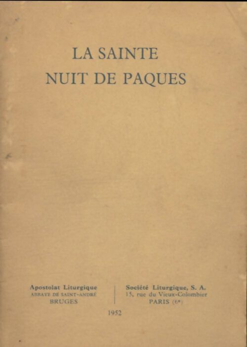 Livrenpoche : La sainte nuit de Pâques - Collectif - Livre