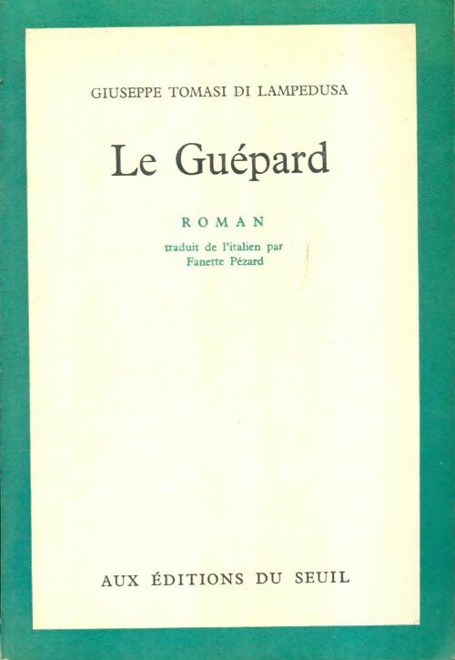 Livrenpoche : Le guépard - Giuseppe Tomasi Di Lampedusa - Livre