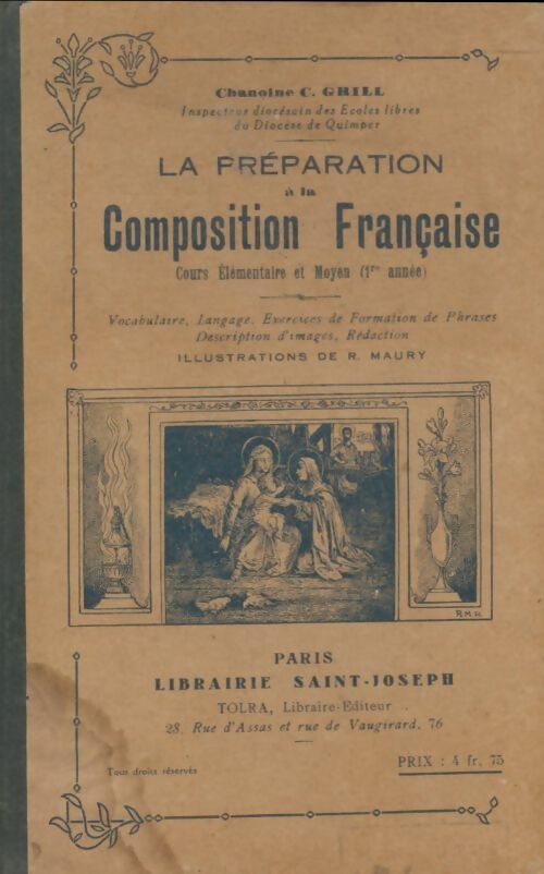Livrenpoche : La préparation à la composition française CE et CM - C. Grill - Livre
