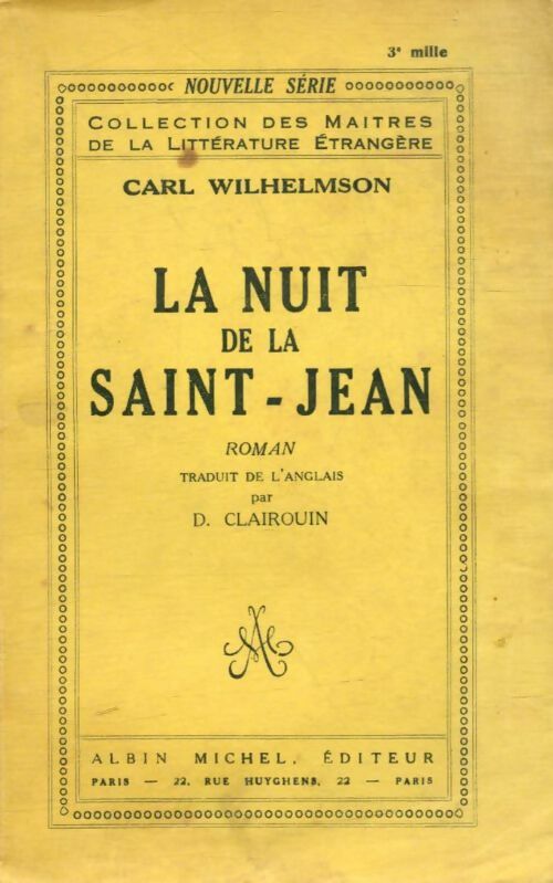 Livrenpoche : La nuit de la Saint-Jean - Carl Wilhelson - Livre
