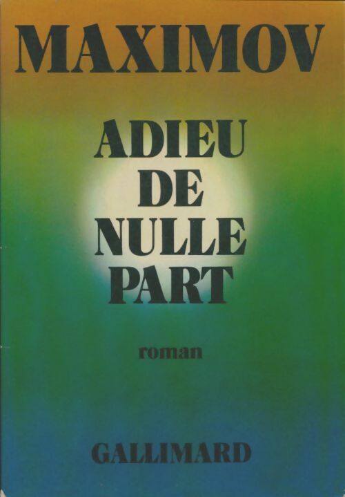 Livrenpoche : Adieu de nulle part - Vladimir Maximov - Livre