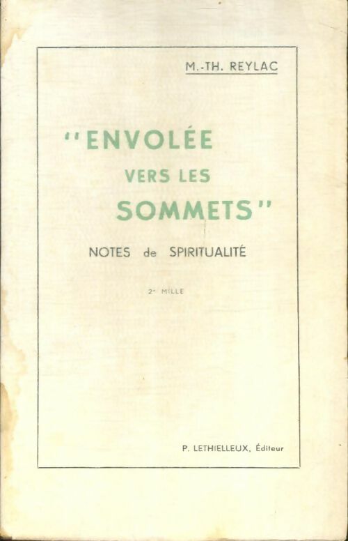 Livrenpoche : "Envolée vers les sommets" - M. Th. Reylac - Livre