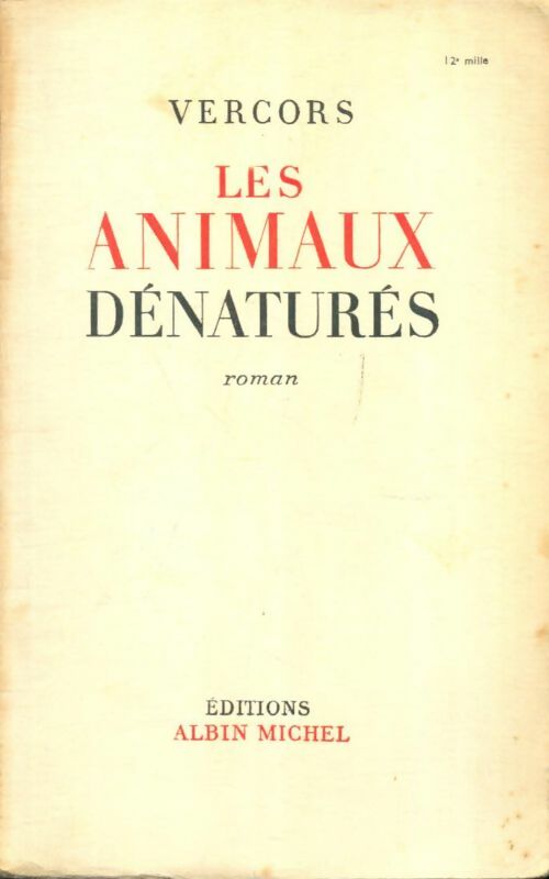 Livrenpoche : Les animaux dénaturés - Vercors - Livre