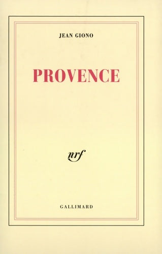 Livrenpoche : Provence - Jean Giono - Livre