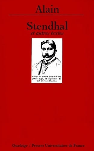 Livrenpoche : Stendhal et autres textes - Alain - Livre