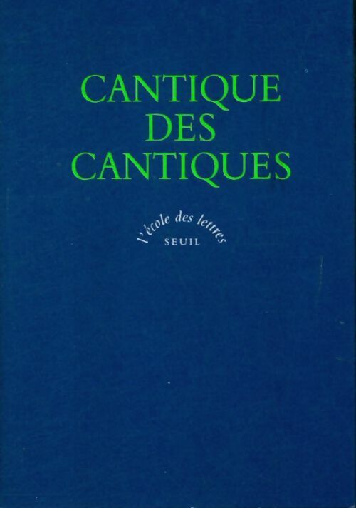 Livrenpoche : Cantique des cantiques ruth ecclésiaste lamentations esther - Posl Boudet Robert - Livre
