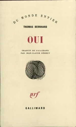 Livrenpoche : Oui - Thomas Bernhard - Livre