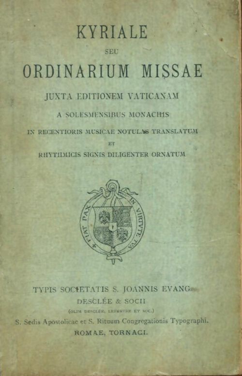 Livrenpoche : Kyriale seu ordinarium missae - Collectif - Livre