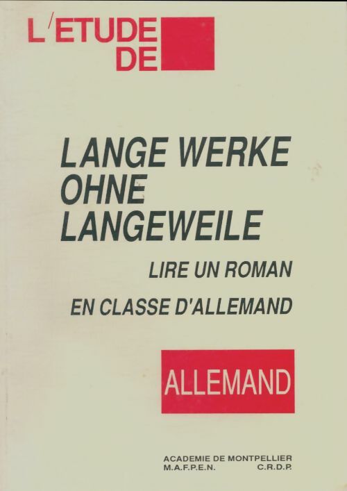 Livrenpoche : Lire un roman en classe d'allemand - Joachim Köberich - Livre