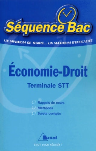 Livrenpoche : Economie-Droit terminal STT - Christian Rudelle - Livre