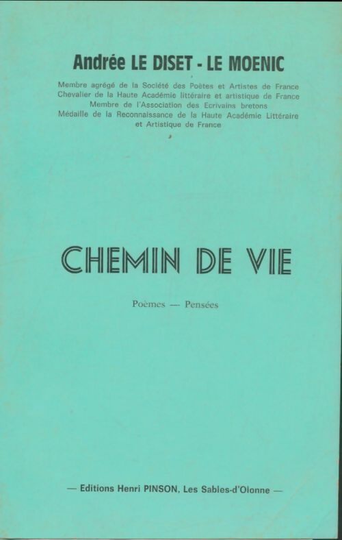 Livrenpoche : Chemin de vie - Andrée Le Diset-Le Moenic - Livre
