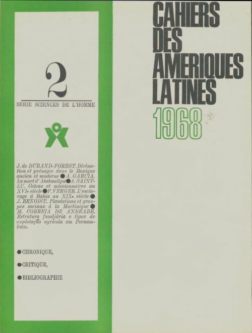 Cahiers des Amériques latines n°2 - Collectif -  Cahiers des Amériques latines - Livre