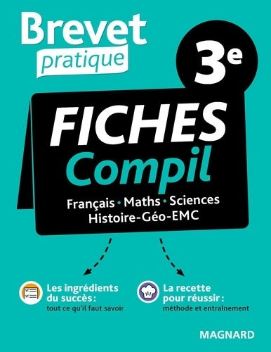 Livrenpoche : Brevet Pratique Compil de Fiches Examen 3e Brevet 2024 : Français Maths Histoire-Géo-EMC Sciences - Sylvie Coly - Livre