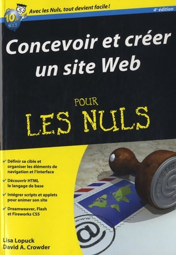 Livrenpoche : Concevoir et créer un site Web 4e Mégapoche Pour les Nuls - Lisa Lopuck - Livre