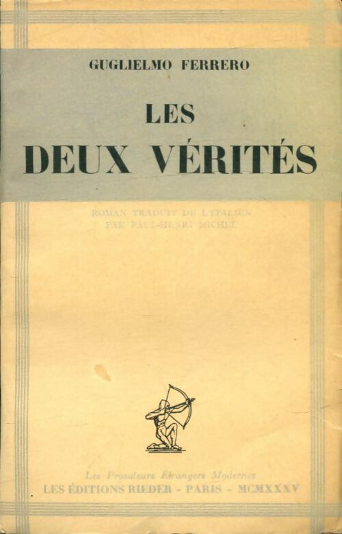 Livrenpoche : Les deux vérités - Guglielmo Ferrero - Livre