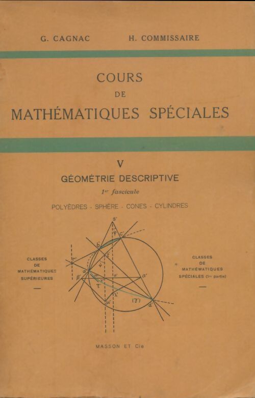 Livrenpoche : Cours de mathématiques spéciales Tome V - G. Cagnac - Livre