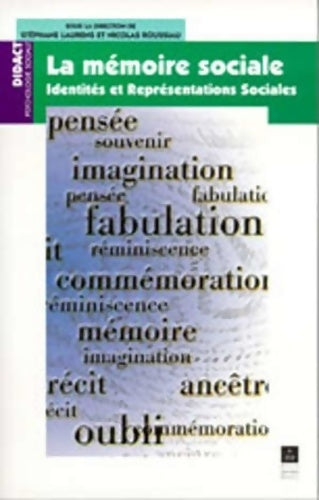 Livrenpoche : mémoire SOCIALE REPRESENTATIONS ET Identités - Pur - Livre