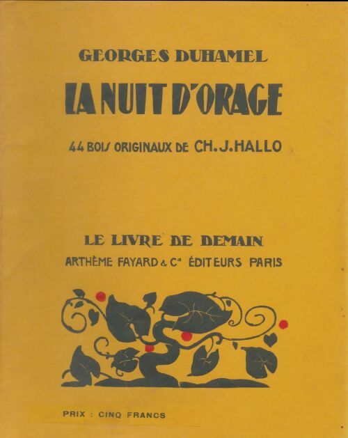 Livrenpoche : La nuit d'orage - Georges Duhamel - Livre