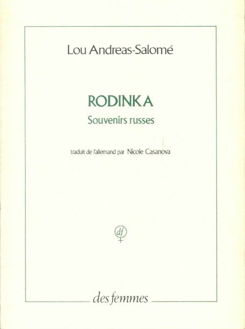 Livrenpoche : Rodinka : Souvenirs russes - Lou Andreas-Salomé - Livre