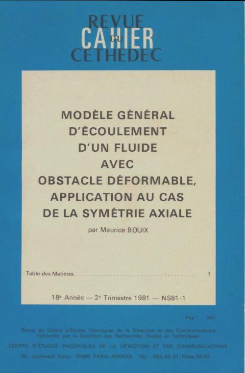 Livrenpoche : Revue du cahier Cethecec NS81-1 - Collectif - Livre