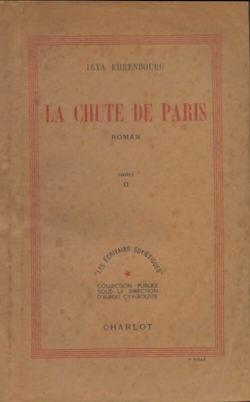 Livrenpoche : La chute de Paris Tome II - Ilya Ehrenbourg - Livre