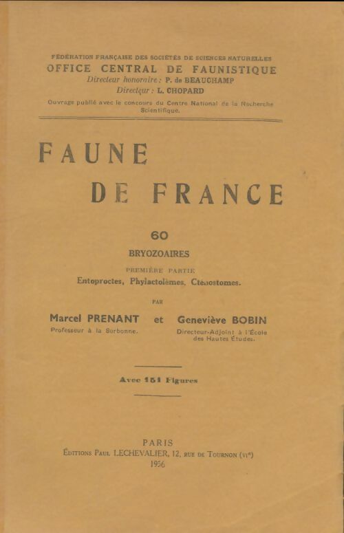 Livrenpoche : Faune de France - M Rose - Livre