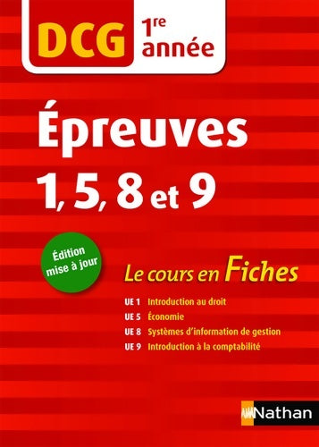 Livrenpoche : DCG 5/8/9 - Le cours en fiches par année - Collectif - Livre