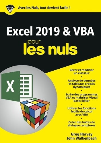 Livrenpoche : Excel 2019 & VBA pour les Nuls mégapoche - John Walkenbach - Livre