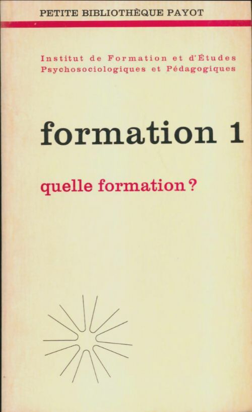 Livrenpoche : Formation - Bernard Honoré - Livre