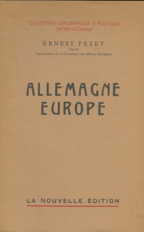 Livrenpoche : Allemagne Europe - Ernest Pezet - Livre
