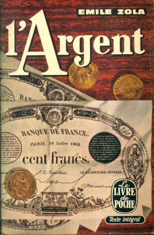 Livrenpoche : L'argent - Emile Zola - Livre