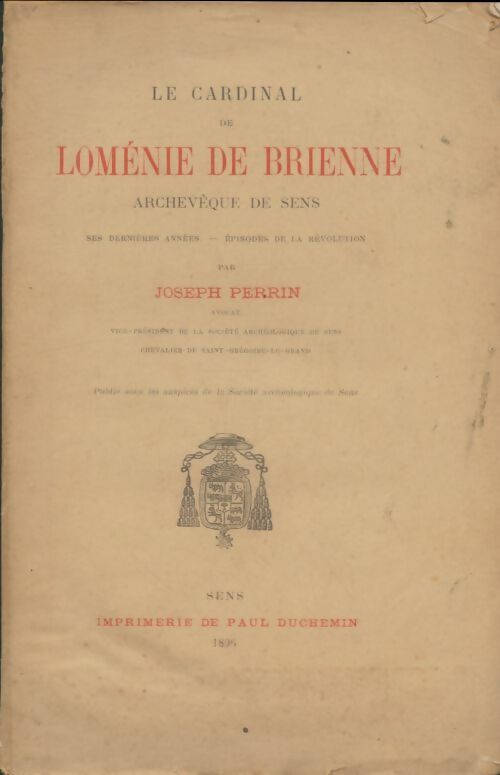 Livrenpoche : Le cardinal de Loménie de Brienne - Joseph Perrin - Livre