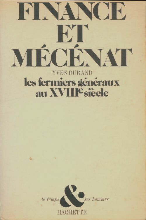 Livrenpoche : Finance et mécénat  - Yves Durand - Livre
