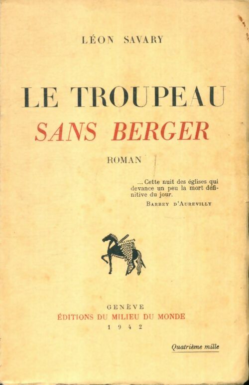 Livrenpoche : Le troupeau sans berger - Léon Savary - Livre